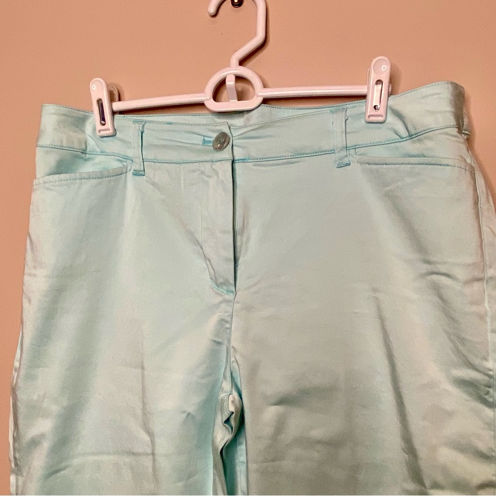 Lulu B Colorful Comfy Women's Light Blue Pants, Size 10 - Picture 3 of 8